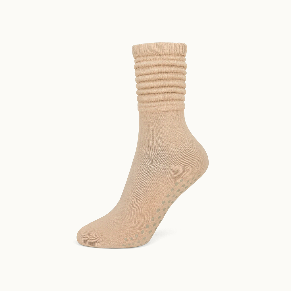 "Winter Edition" Grip Socken 6am™ - Taupe