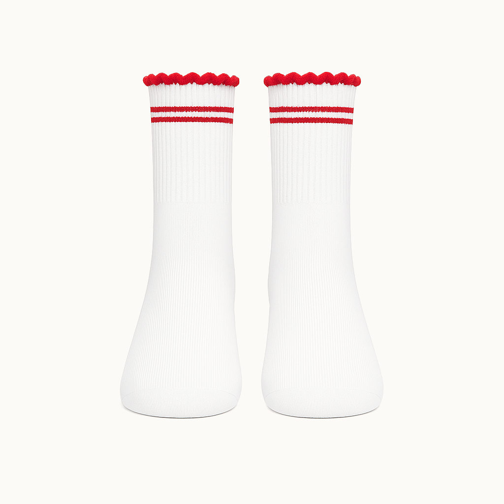 Cherry Ruffle Grip Socken 6am™